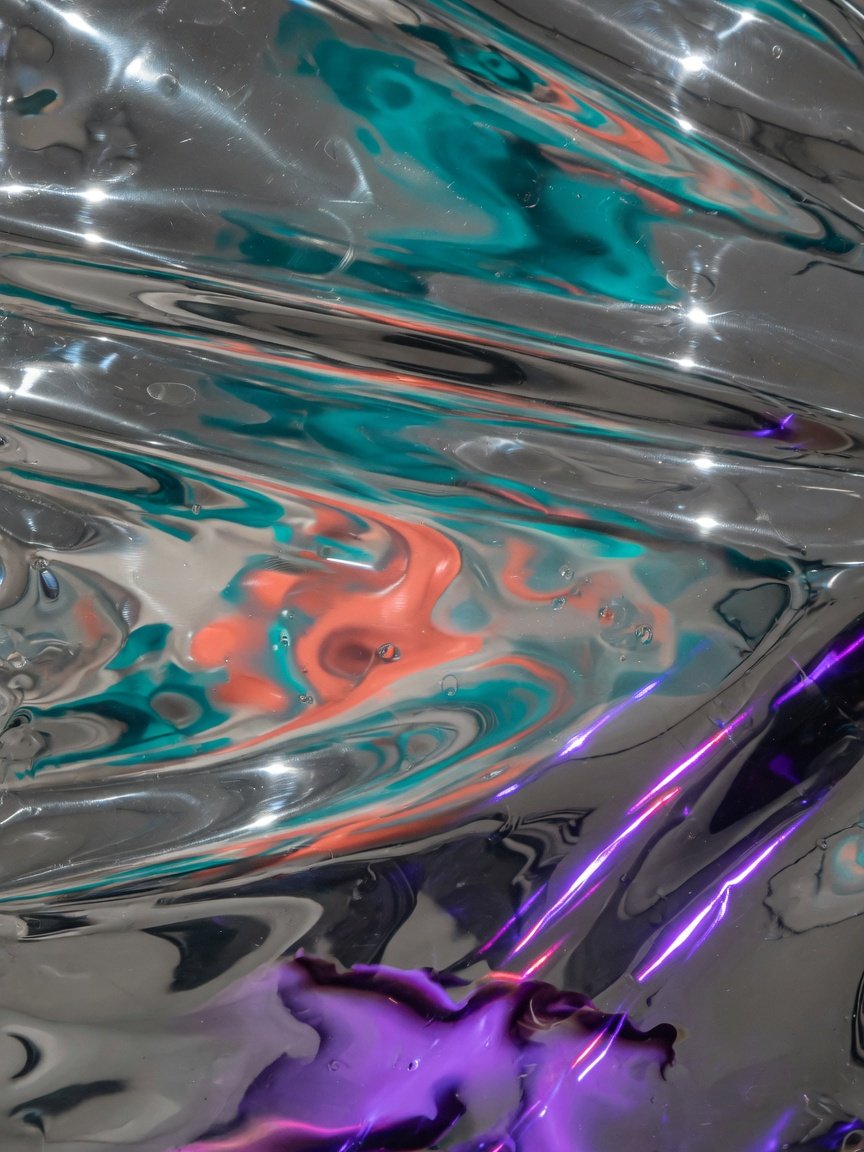 Abstract silver metal surface